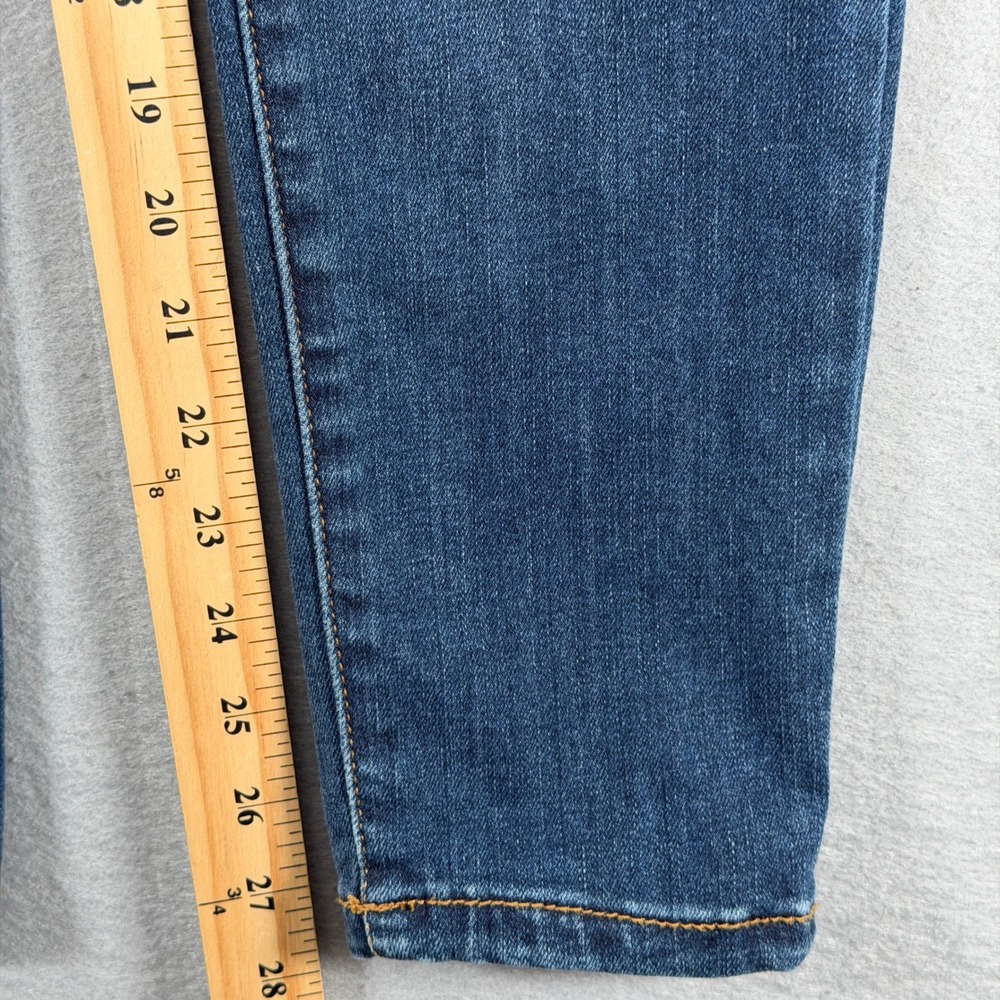 Judy Blue Womens Jeans Size 9/29 Distressed Buffalo Plaid Patch Skinny - Picture 6 of 13